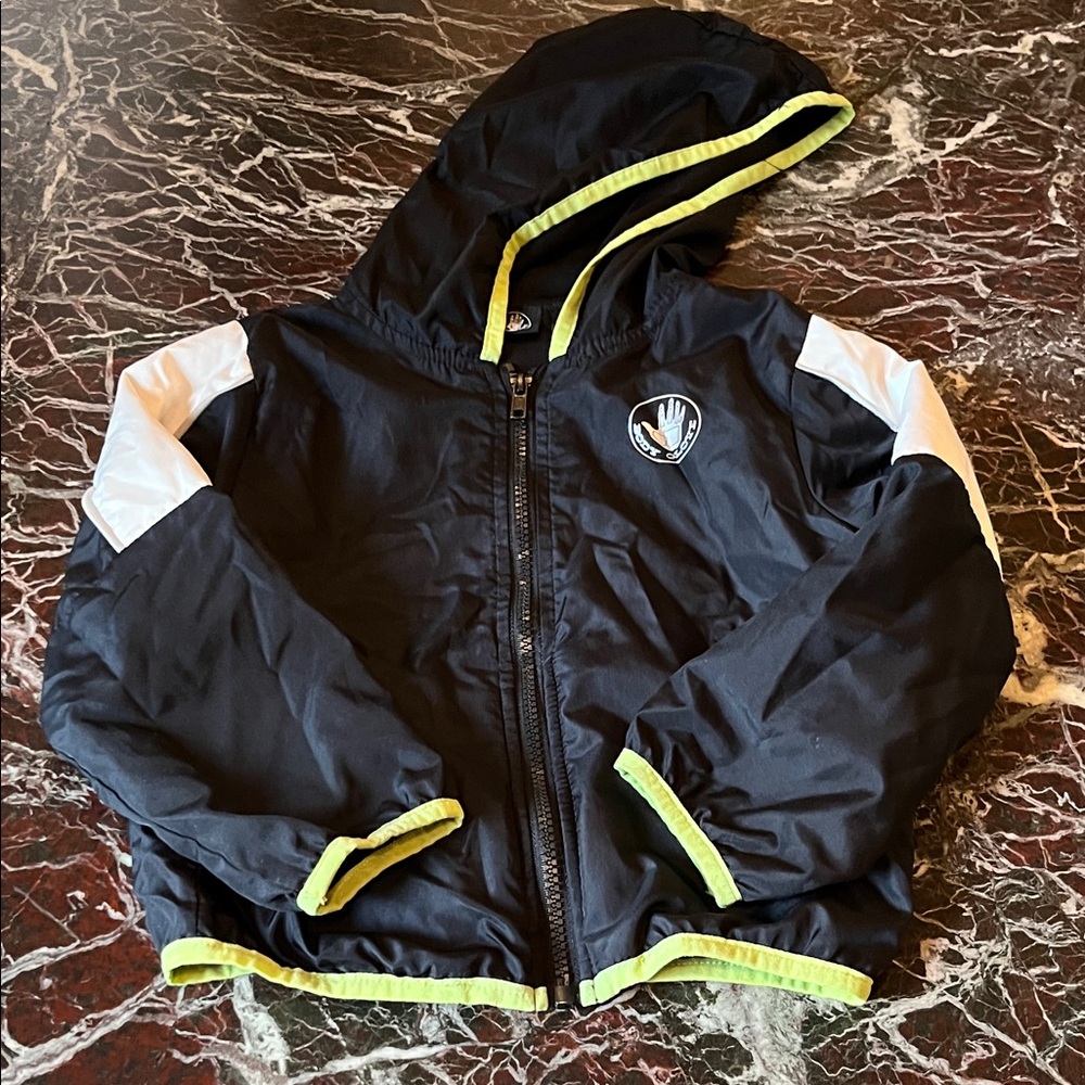 Body Glove Black Jacket with White and Green Trimmed